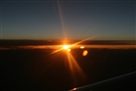 Tramonto dall'aereo